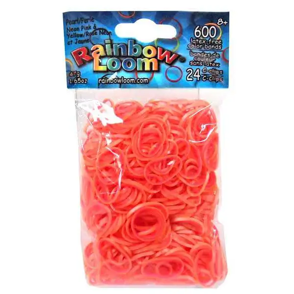 Includes C-Clips! Rubber Band Refill Pack LIMITED EDITION MIXED NEON Official Rainbow Loom 300 Ct 