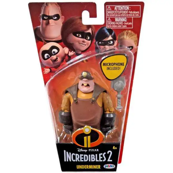 Disney / Pixar Incredibles 2 Super Poseable Series 2 Underminer Basic Action Figure
