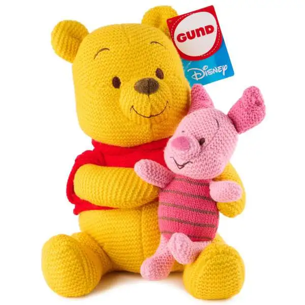 Disney Winnie the Pooh Pooh & Piglet Knit 8-Inch Plush Set