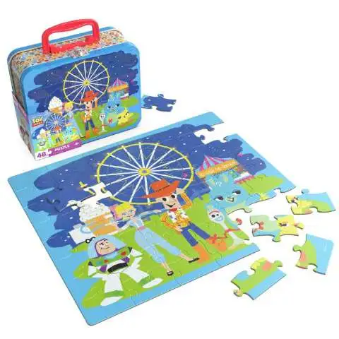 Disney Toy Story 5 Tin Storage Box wtih 48 Piece Puzzle Puzzle