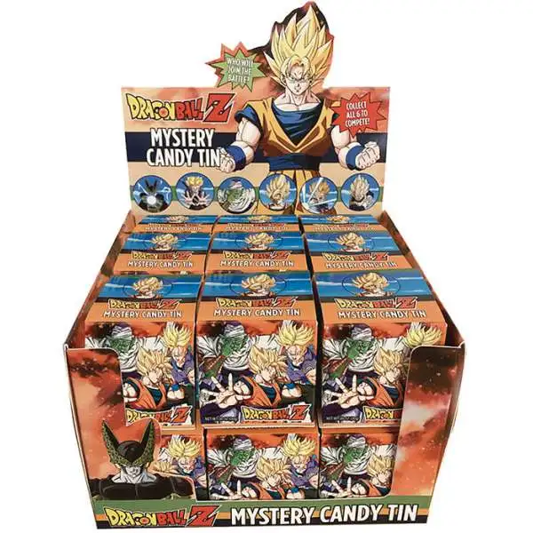 Dragon Ball Z Candy Tin Mystery Box [18 Tins]