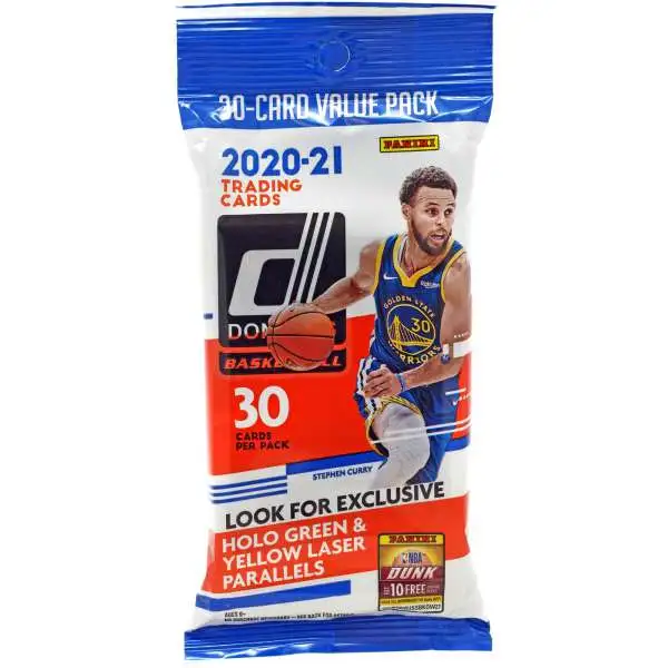 NBA Donruss 2020-21 Basketball Trading Card CELLO Pack [30 Cards]