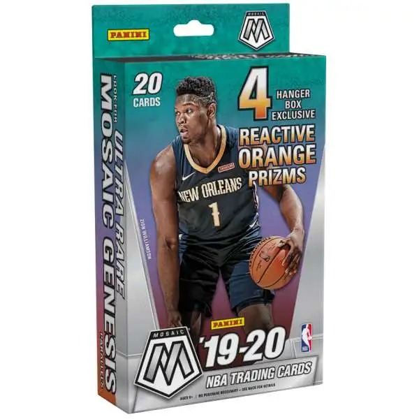 rare panini basketball cards 2023-24 Mosaic NBA Factory Sealed Blaster Box 6 Packs of 6 Cards. Find 4 Mosaic Prizms per box, on average. Look for Blaster Exclusive Parallels. Chase ultra Genesis This box features an expanded release 2019-20 Mosaic Basketball Hanger Box