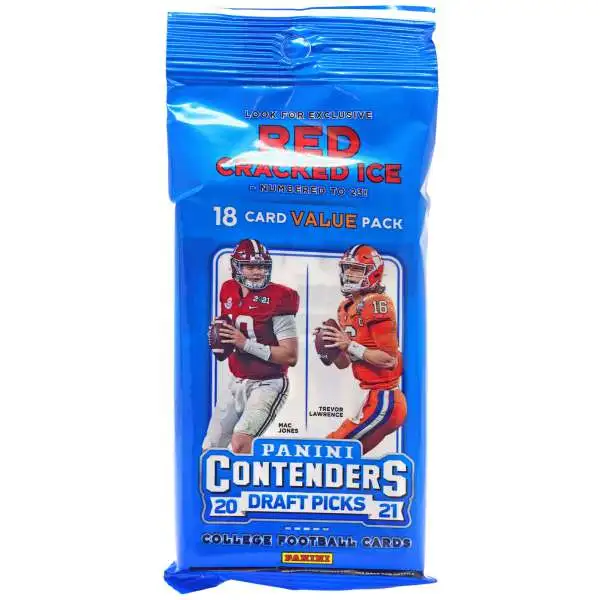 NFL Panini 2021 Contenders Draft Picks Football Trading Card VALUE Pack [18 Cards]