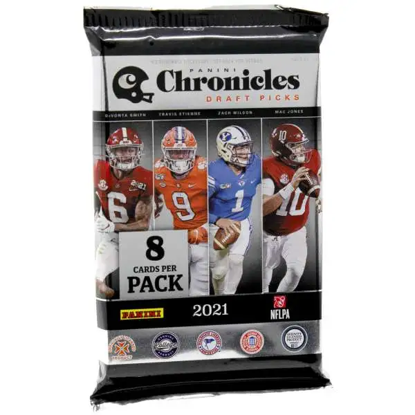 NFL Panini 2021 Chronicles Draft Picks Football Trading Card HOBBY Pack [8 Cards]