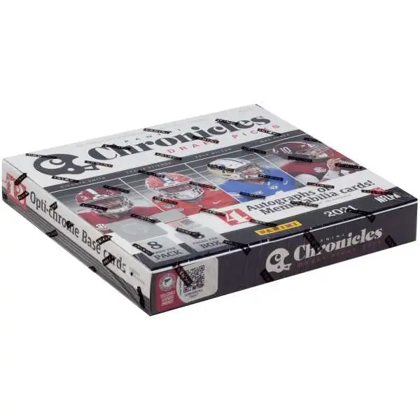 NFL Panini 2021 Chronicles Draft Picks Football Trading Card HOBBY Box [6 Packs, 4 Autographs or Memorabilia Cards!]
