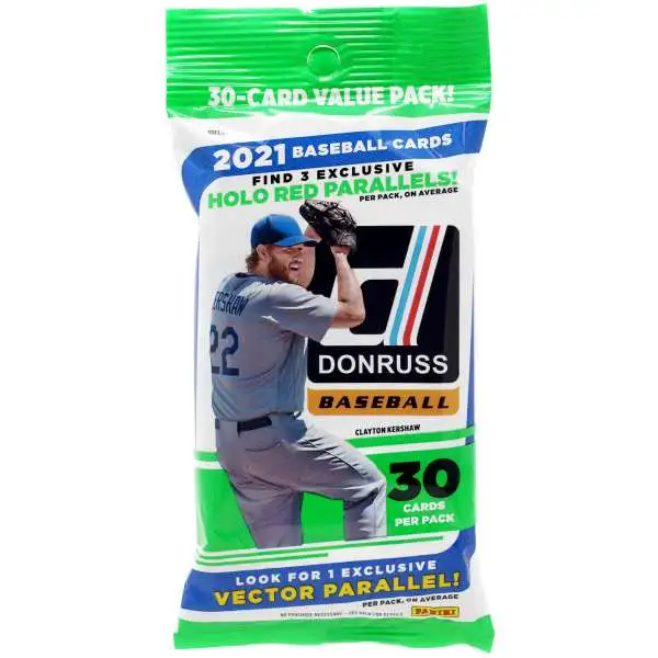 MLB Panini 2021 Donruss Baseball Trading Card VALUE Pack [30 Cards]