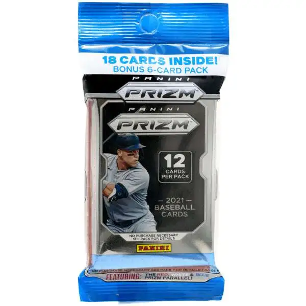 MLB Panini 2021 Prizm Baseball Trading Card CELLO Pack [18 Cards]