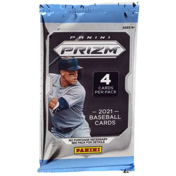 MLB Panini 2021 Prizm Baseball Trading Card MEGA Pack [4 Cards]