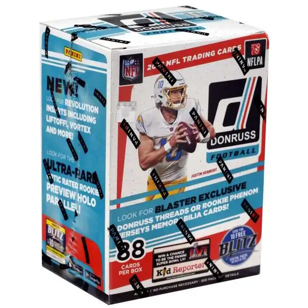 NFL Panini 2021 Donruss Football Trading Card BLASTER Box [11 Packs]