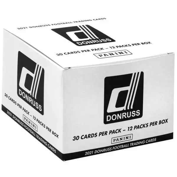 NFL Panini 2021 Donruss Football Trading Card VALUE Box [12 Packs]