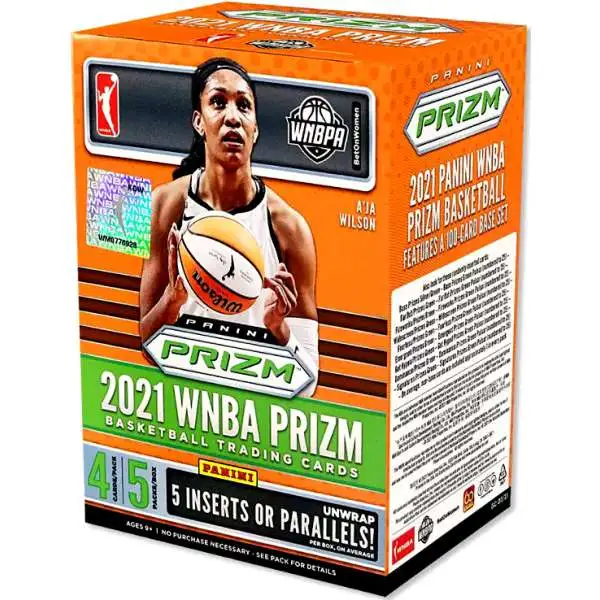 WNBA Panini 2021 Prizm Basketball Trading Card BLASTER Box [5 Packs, 5 Inserts OR Parallels]