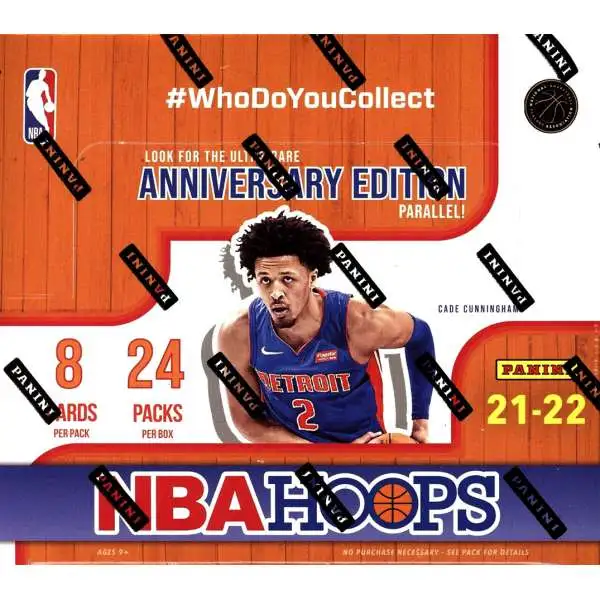 NBA Panini 2021-22 Hoops Basketball Trading Card RETAIL Box [24 Packs]