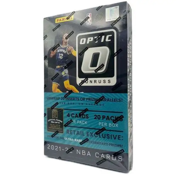 NBA Panini 2021-22 Donruss Optic Basketball Trading Card RETAIL Box [20 Packs]