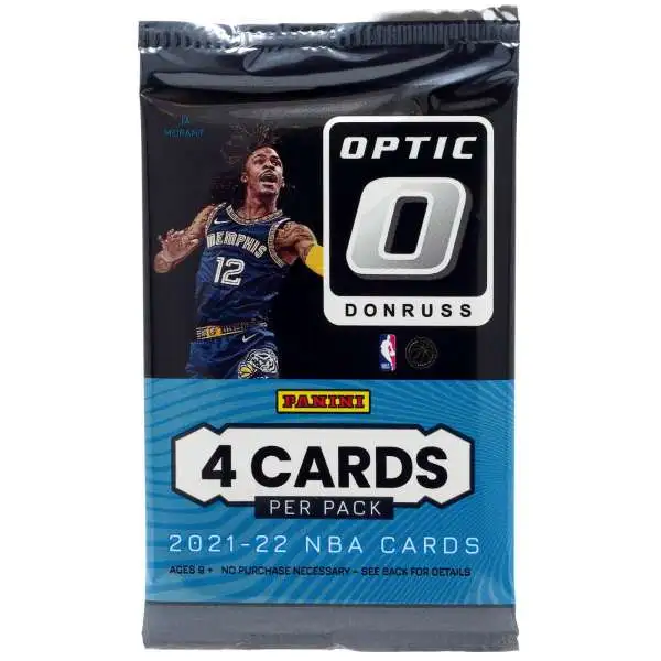 NBA Panini 2021-22 Donruss Optic Basketball Trading Card RETAIL Pack [4 Cards]