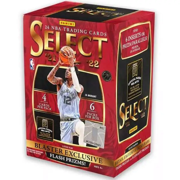 NBA Panini 2021-22 Select Basketball Trading Card BLASTER Box [6 Packs]