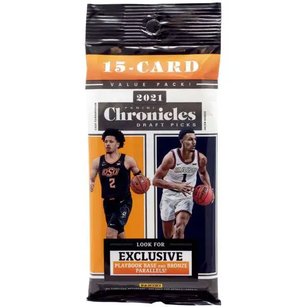 NBA Panini 2021 Chronicles Draft Picks Basketball Trading Card VALUE Pack [15 Cards]