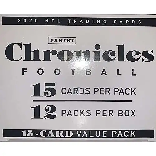 NFL Panini 2020 Chronicles Football Trading Card VALUE Box [12 Packs]