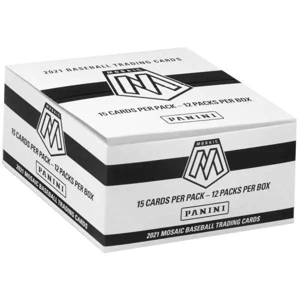MLB Panini 2021 Mosaic Baseball Trading Card CELLO Box [12 Packs]
