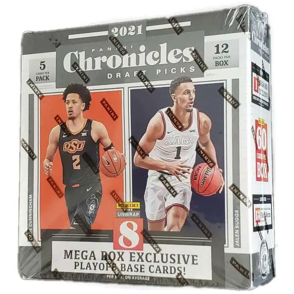 NBA Panini 2021 Chronicles Basketball Draft Picks Trading Card MEGA Box [12 Packs]