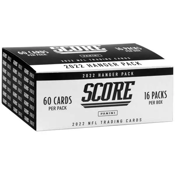 NFL Panini 2022 Score Football Trading Card HANGER Box [16 Packs]