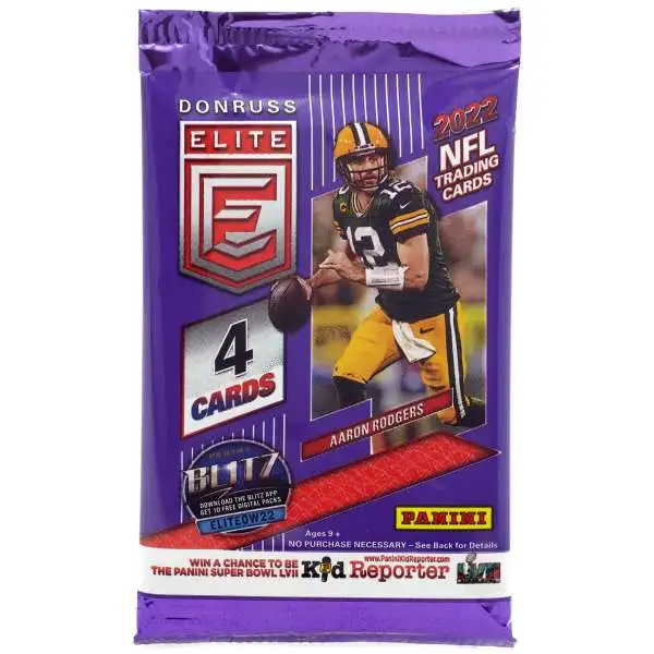 NFL Panini 2022 Donruss Elite Football Trading Card BLASTER Pack [4 Cards]