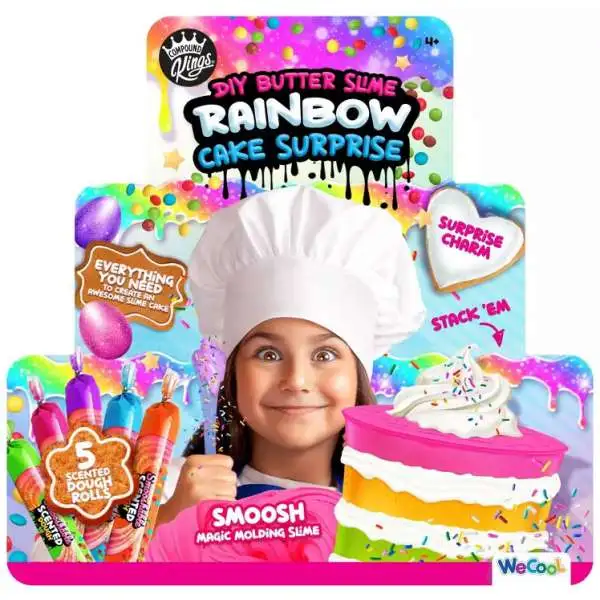 Compound Kings DIY Butter Slime Rainbow Cake Surprise Slime kit