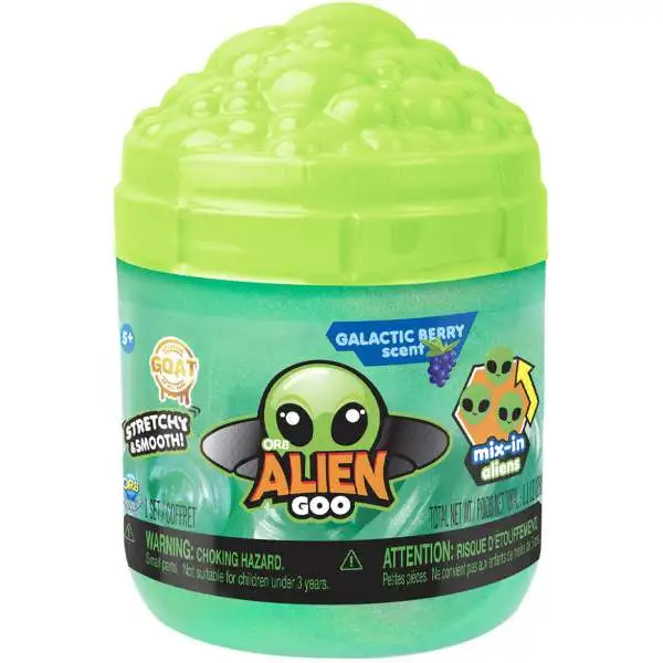 ORB Toys GOAT Alien Goo 8.1 Oz Slime [Galactic Berry Scent!]