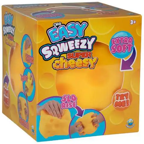 Easy Sqweezy Super Cheesy Squishy Squeeze Toy Extra Soft ORB Toy