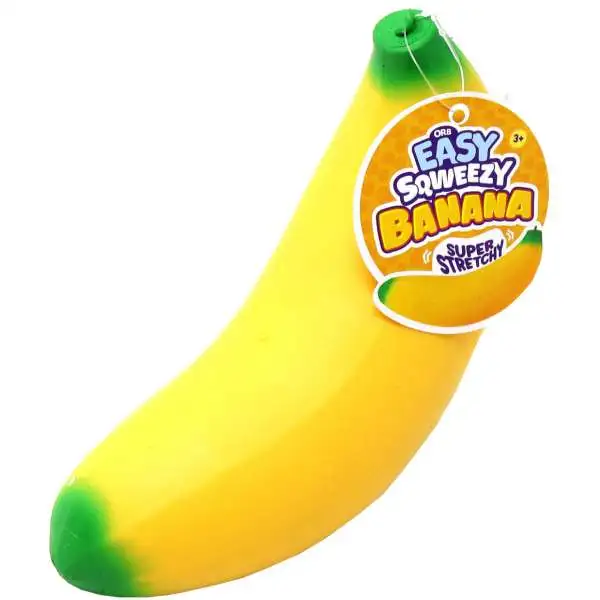 Easy Sqweezy Banana 9-Inch Squeeze Toy [Super Stretchy]