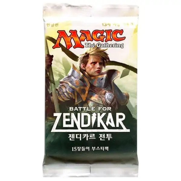 MtG Battle for Zendikar Booster Pack [KOREAN, 15 Cards]