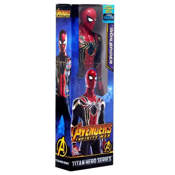 Marvel Avengers Infinity War Titan Hero Series Power FX Iron Spider Action Figure [2018]