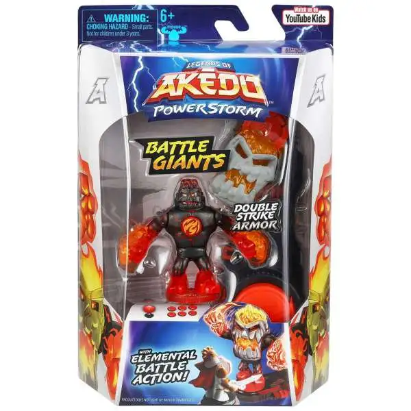 Legends of Akedo PowerStorm Battle Giants Volcrag Mini Battling Action Figure