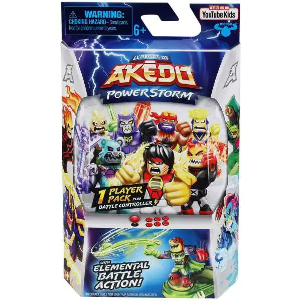 Legends of Akedo PowerStorm 1 Player Pack Plus Battle Controller Mystery Pack