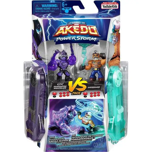 Legends of Akedo PowerStorm Epic Bright Knight Prideheart vs Darkspike ...