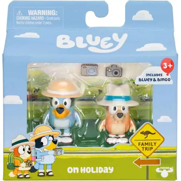 Beach Bluey & Bingo Mini Figure 2-Pack [On Holiday]