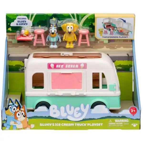 Bluey's Ice Cream Truck Exclusive Transforming Playset