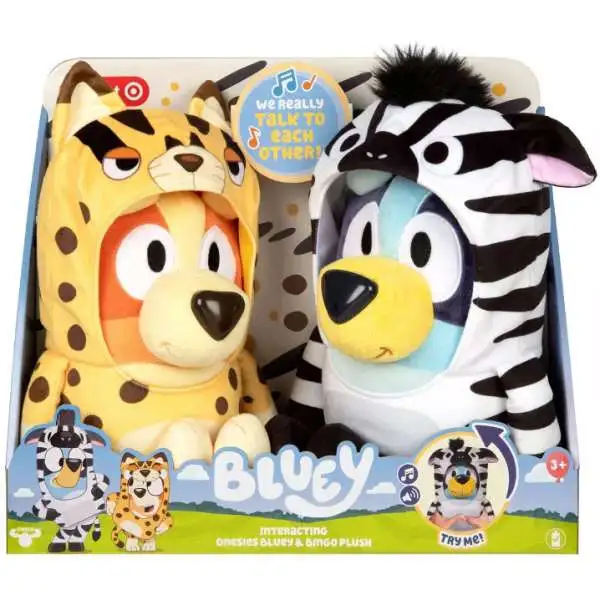 Interacting Onesies Bluey & Bingo Exclusive 10-Inch Feature Plush