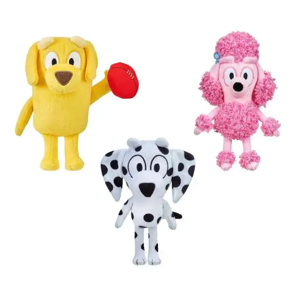 Bluey Lucky, Chloe Coco 7 Set of 3 Plush Moose Toys - ToyWiz