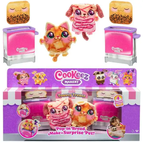 Cookeez Makery TOASTY Treatz Bake Your Own Plush Toaster Value Pack