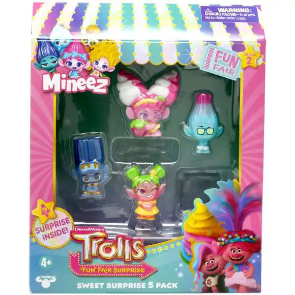 Trolls Mineez Series 2 Sweet Surprise Mini Figure 5-pack