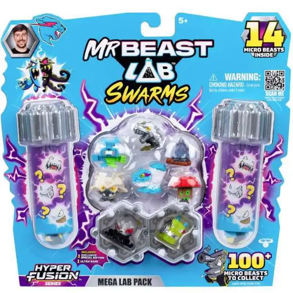 MrBeast Lab Swarms Hyper Fusion Series SEPTIC SNOW GLOBE Mega Lab 14-Pack