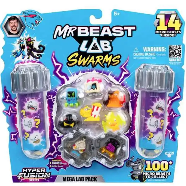 MrBeast Lab Swarms Hyper Fusion Series MILK BONES Mega Lab 14-Pack