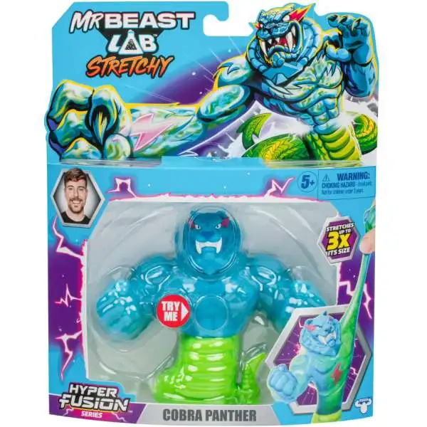 MrBeast Lab Stretchy Hero Hyper Fusion Cobra Panther 5.5-Inch Figure [Goo Filled]