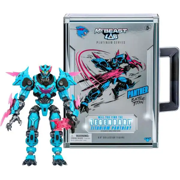 MrBeast Lab Platinum Series Panther Battle Titan 6.5-Inch Figure
