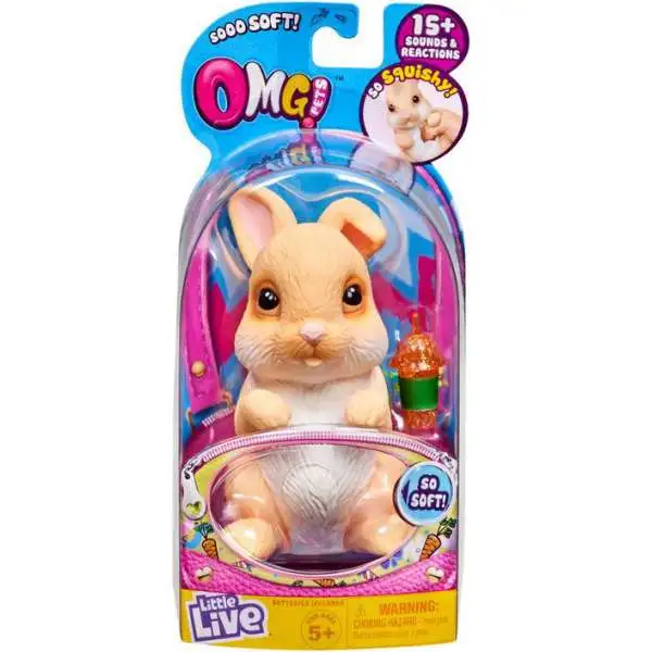 Little Live Pets OMG Pets Tan Bunny Rabbit Electronic Pet