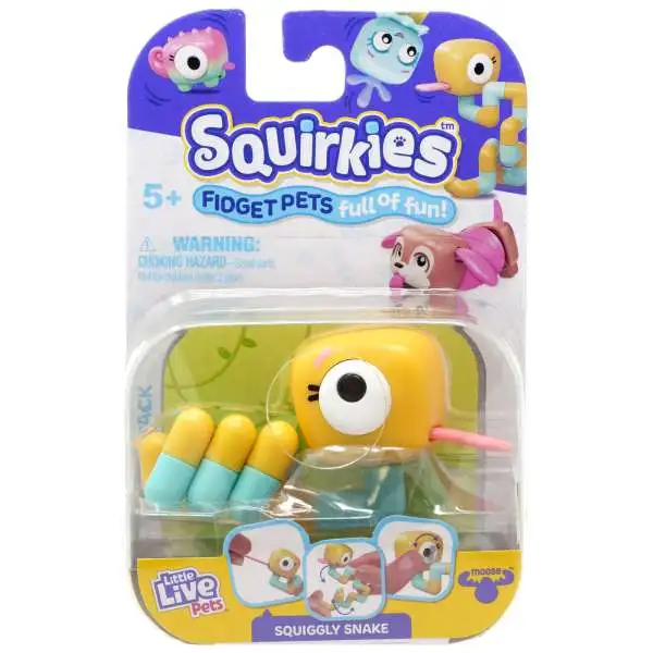 Little Live Pets Squirkies Squiggly Snake Figure [Yellow]