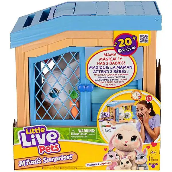 Little Live Pets Mama Surprise Bunny Exclusive Interactive Toy [Magically Has 3 Babies!]