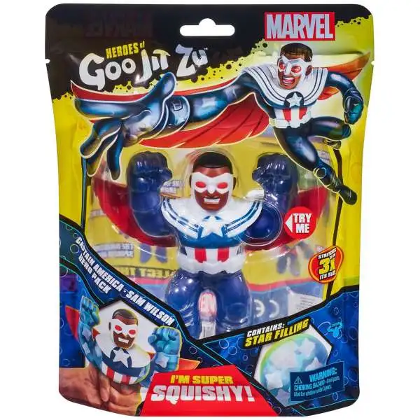 Heroes of Goo Jit Zu Marvel Captain America Action Figure [Sam Wilson]