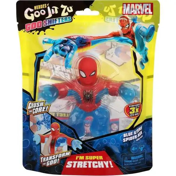 Heroes of Goo Jit Zu Marvel Goo Shifters Blue Strike Spider-Man Action Figure